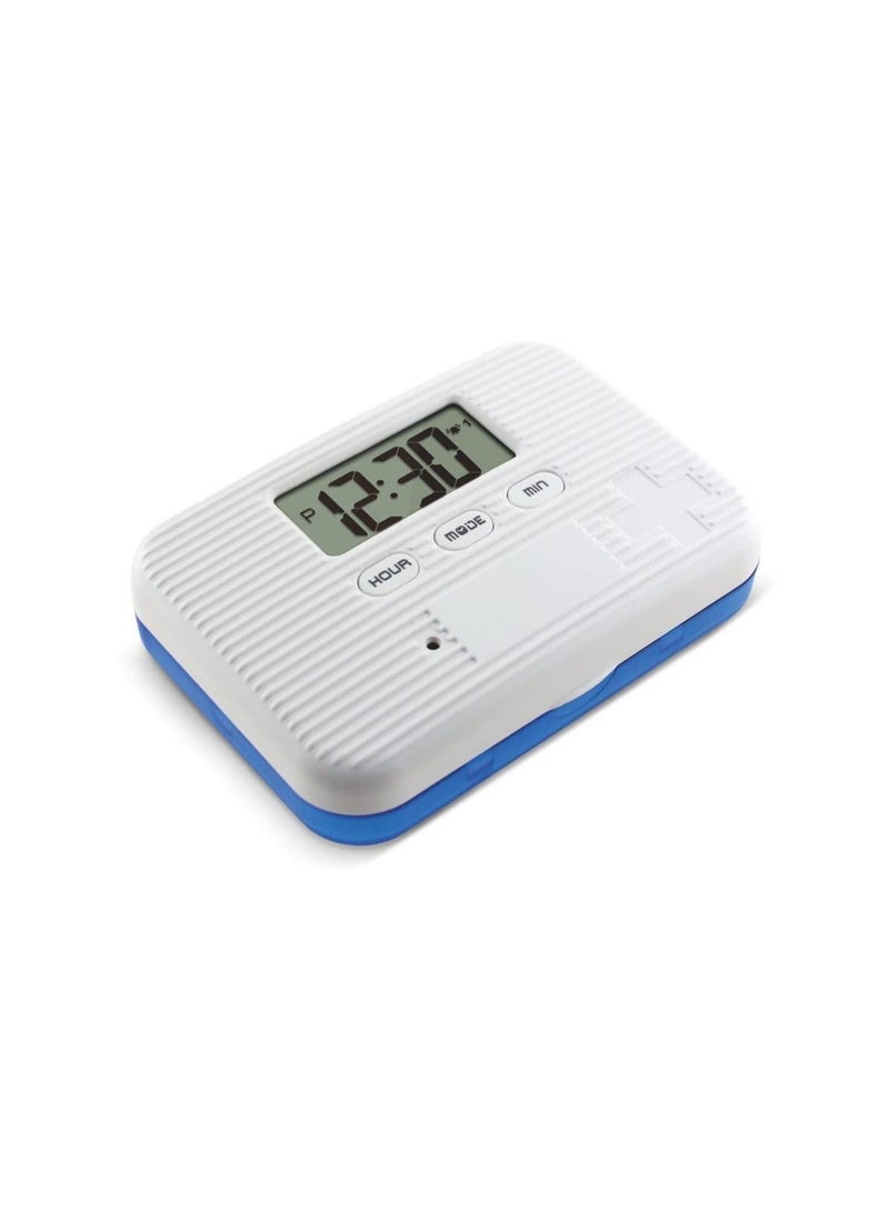 Generic Memory Timer Medicine Pill Box, with Lcd Screen, Organizer Medicine Storage Box with Electric Alarm Medicine Pill Case for Vitamins, Fish Oil, Supplement, Travel Pill Box, Portable Daily Pill Box  - Image 1