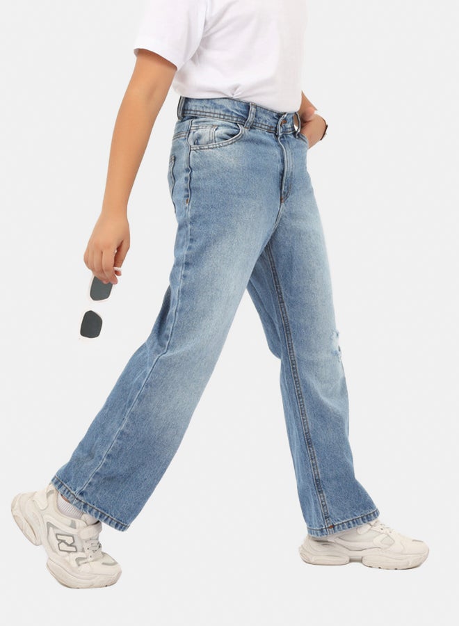 EGY WEAR Boys  light  blue Regular Fit Jeans - Image 2