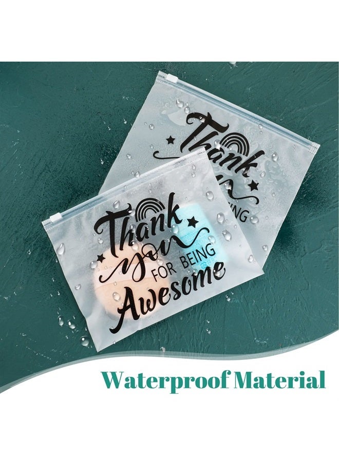 Reginary 50 Pcs Inspirational Gifts EVA Cosmetic Bag for Women You Are Braver Awesome Makeup Bag Mini Toiletry Bag with Zipper Encouragement Birthday Gift for Xmas Daughter Sister Friend (Classic Awesome) - Image 3