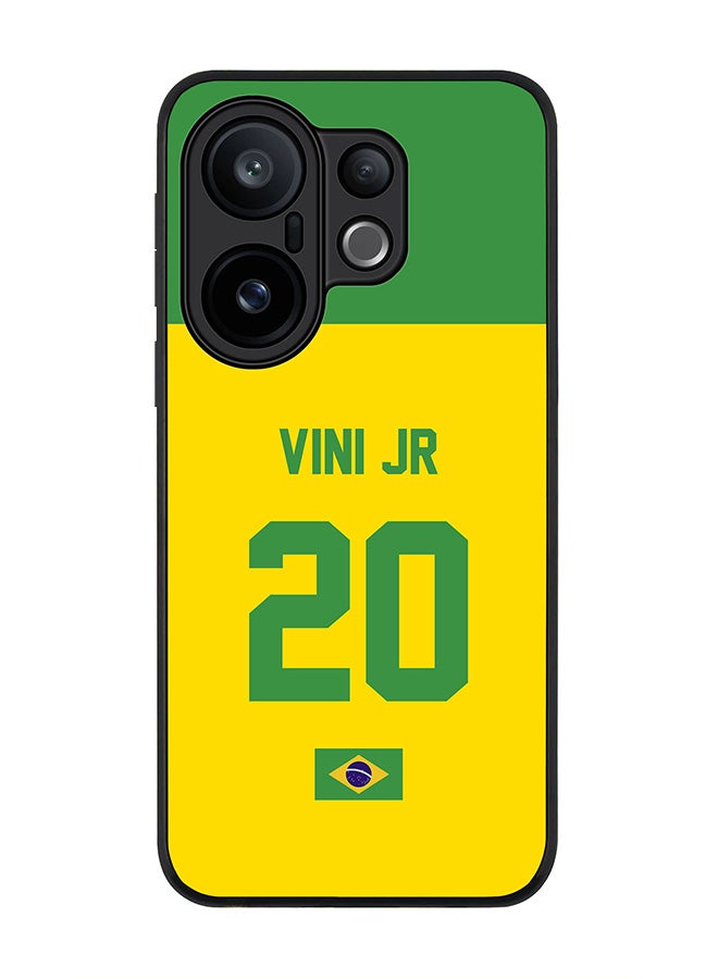 Stylizedd For vivo X200 FE / S30 Pro mini Case,Slim fit Camera Protection, Shockproof Thin Phone cover  - Football - Brazil,  Vini Jr