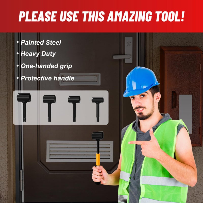 Hyfico Door Hinge Adjustment Tool for Residential and Commercial, 0.37-0.98" Upgraded Hinge Gap Adjusting Wrench for Door Quick and Efficient Solutions, User-Friendly Adjustments, Heavy-Duty Construction - Image 2