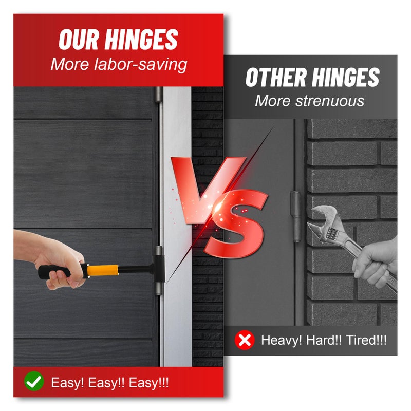 Hyfico Door Hinge Adjustment Tool for Residential and Commercial, 0.37-0.98" Upgraded Hinge Gap Adjusting Wrench for Door Quick and Efficient Solutions, User-Friendly Adjustments, Heavy-Duty Construction - Image 3