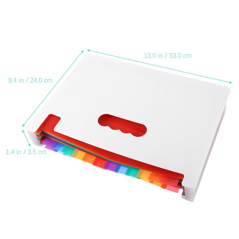 A4 Accordion File Organizer 25 Compartment Expanding Document Holder Portable Storage - Image 3