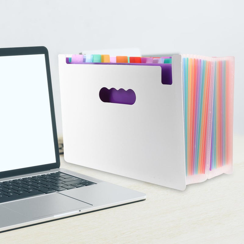 A4 Accordion File Organizer 25 Compartment Expanding Document Holder Portable Storage - Image 5