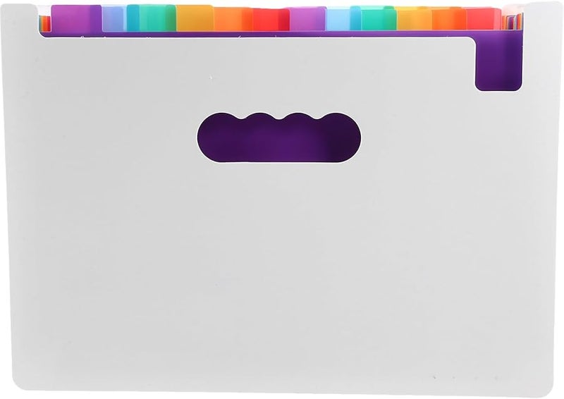 A4 Accordion File Organizer 25 Compartment Expanding Document Holder Portable Storage - Image 1