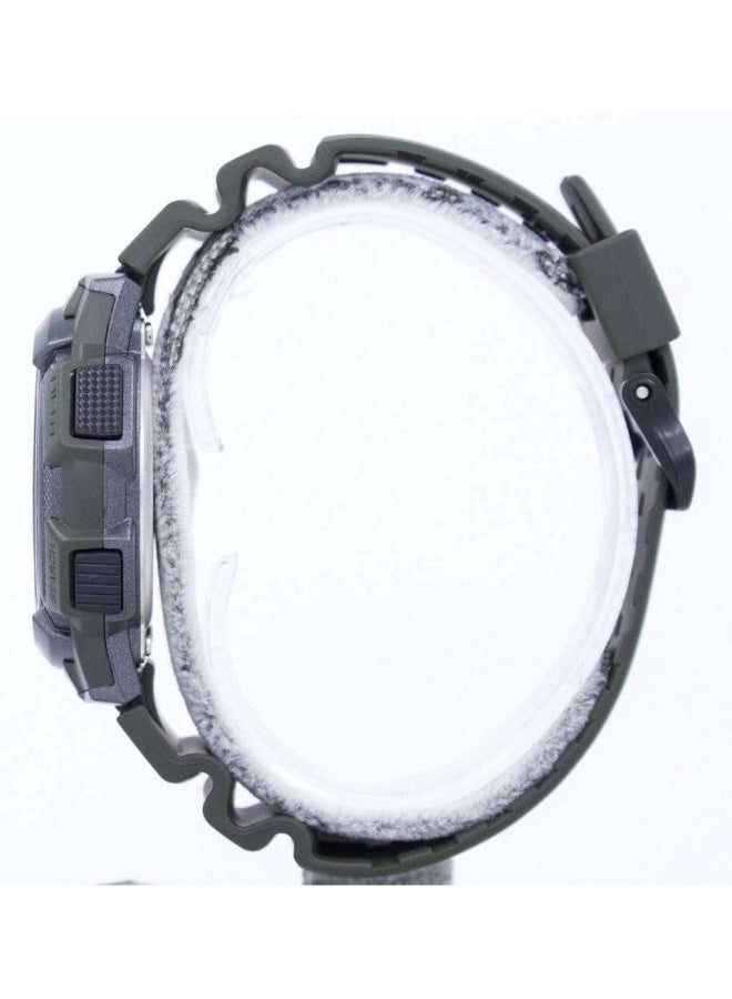 CASIO Men Silicone Digital Wrist Watch AE-1000W-3AV - 40 mm - Green - Image 3