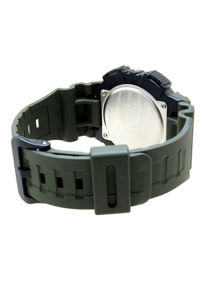 CASIO Men Silicone Digital Wrist Watch AE-1000W-3AV - 40 mm - Green - Image 2