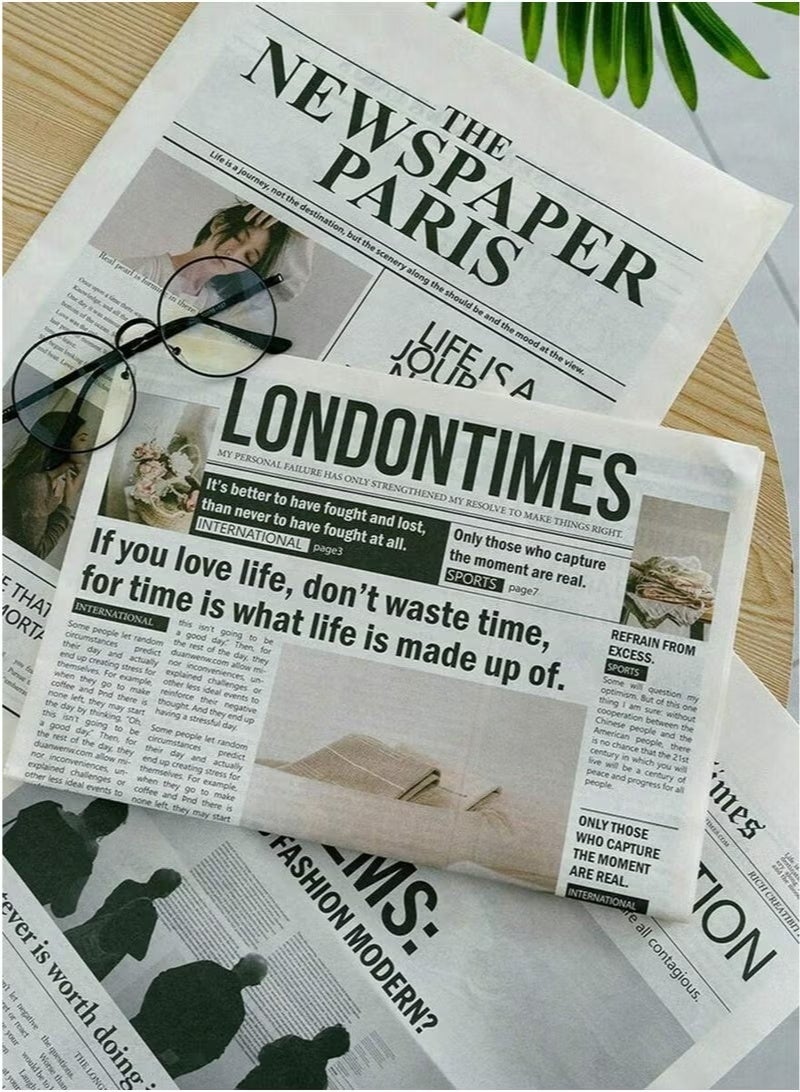 6 قطع من دعامات التصوير الصحفي الإنجليزي، ملابس عصرية، ديكور منزلي، دعامات خلفية لتصوير الطعام، ورق تغليف الزهور، ديكورات الأجواء - Image 5
