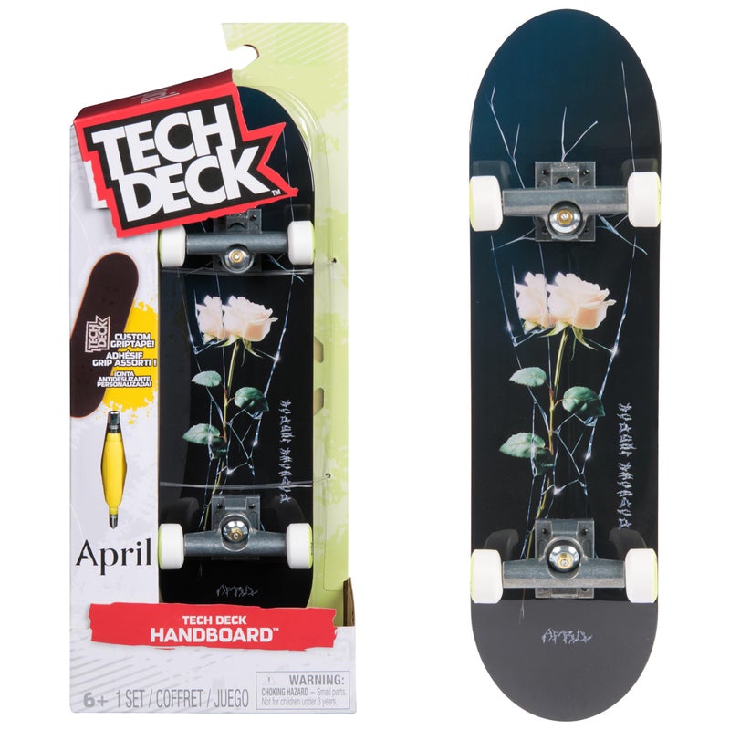 TECH DECK April Handboard Authentic Mini Skateboards Kids Toys for Boys Girls Ages 6 and up Hands Use Only - Image 3