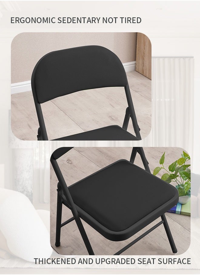 Folding Chair With Padded Seats Multi Functional Portable Chair For Home Dining Office Outdoor Fishing Black - pzsku/Z1256636E84EFFDA03124Z/45/_/1733906151/22f05186-0bd0-4b54-87b2-76dd75dd76c0