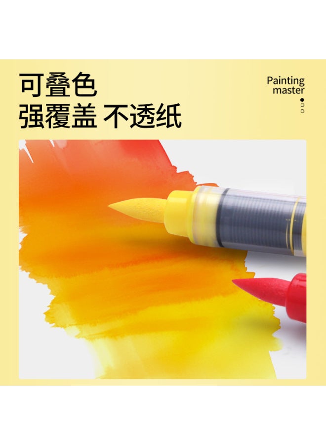 Master The Straight Liquid Soft Head Acrylic Marker Pen Opaque Color Stackable Color Painting Graffiti Students Art With 84 Colors 60 Colors - Image 3