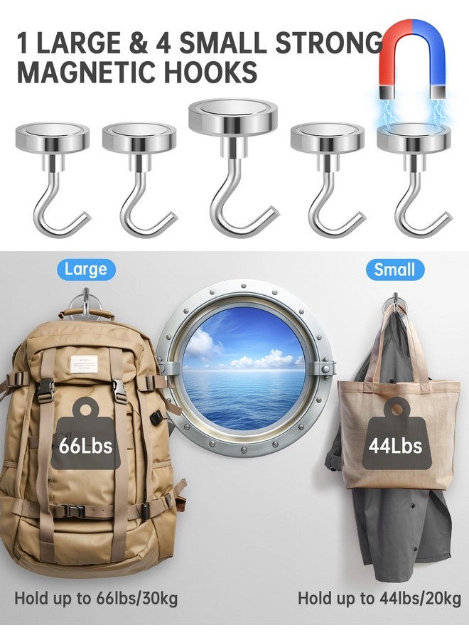 NiHome 19-Piece Cruise Trip Essentials Kit - Power Strip, Waterproof Phone Bags, Luggage Tag Holders, Magnetic Hooks, Cruise Card Lanyards, Towel Bands, Anti-Seasickness Bands And Shower Organizer Bag - Image 2