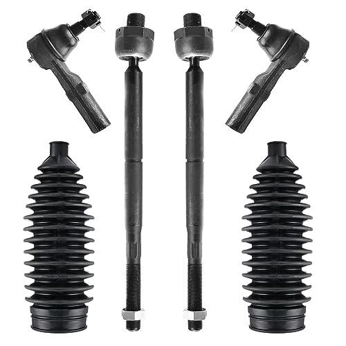 ASTARPRO 6pcs Front Inner and Outer Tie Rod End Complete Kit Steering Rack Boots Compatible with 20052010 Chrysler 300 Dodge Charger Challenger Magnum