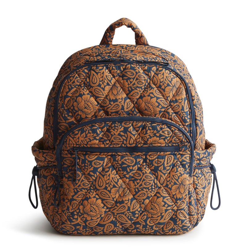 Vera Bradley Women's Featherweight Bancroft Backpack, Lotus Montage Roasted Pecan, One Size - Image 1