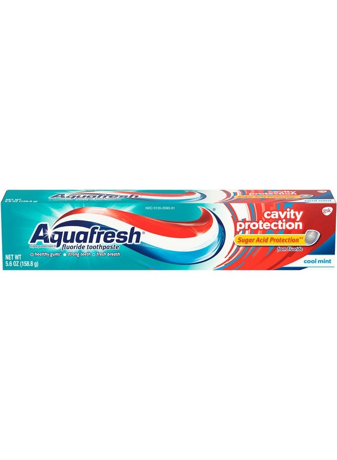 Aquafresh Cavity Protection Fluoride Toothpaste, Cool Mint, 5.6 Ounce - Image 1