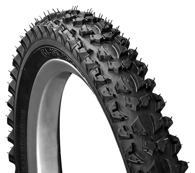 Schwinn Replacement Bike Tire, 16 x 1.95 Inch Folding Mountain Bike Tire, High Traction Knob, Durable Steel Bead Construction, Puncture Guard, Replacement for 16 Inch Kids Mountain Bicycles - Image 1