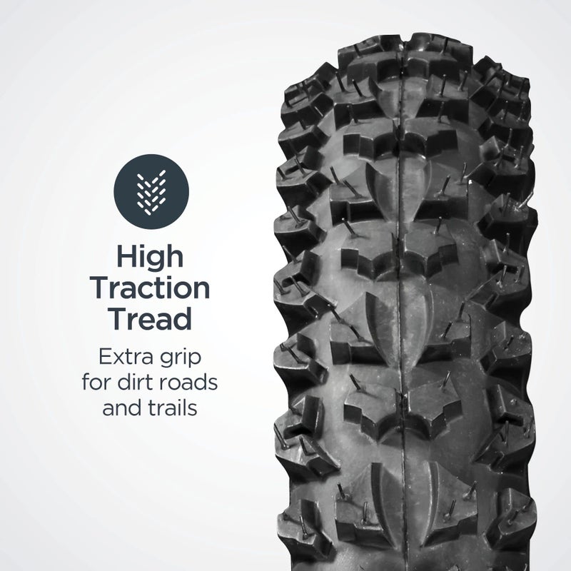 Schwinn Replacement Bike Tire, 16 x 1.95 Inch Folding Mountain Bike Tire, High Traction Knob, Durable Steel Bead Construction, Puncture Guard, Replacement for 16 Inch Kids Mountain Bicycles - Image 2