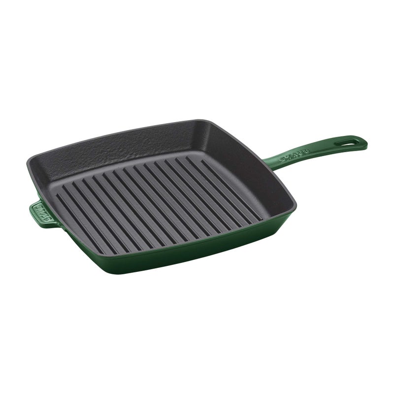 STAUB Staub Cast Iron 10inch Square Grill Pan  Basil 