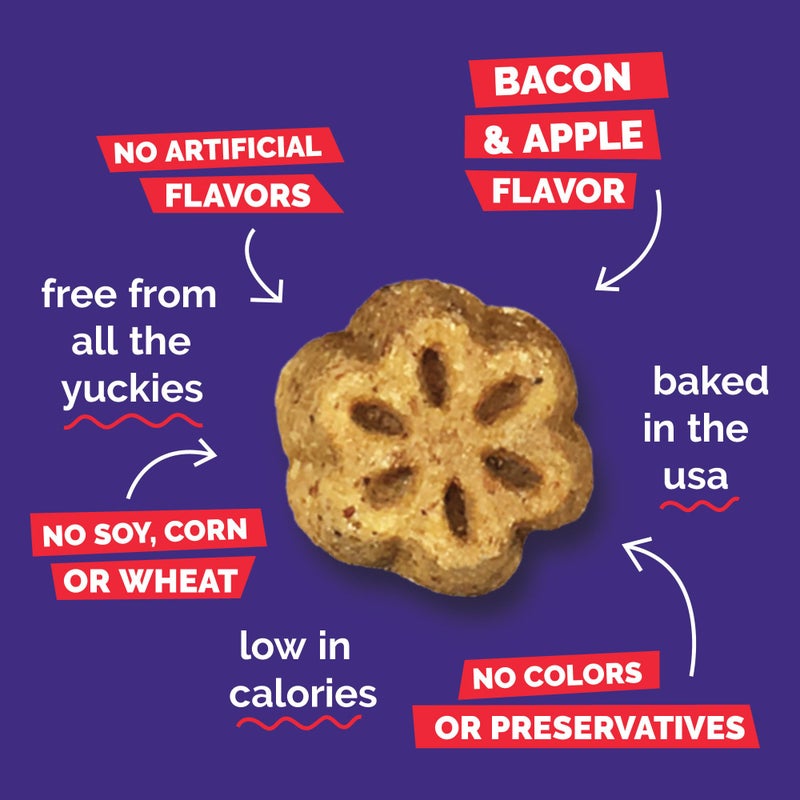 Fruitables Skinny Mini Dog Treats, Healthy Sweet Potato Treat for Dogs, Low Calorie & Delicious, Puppy Training, No Wheat, Corn or Soy, Made in the USA, Bacon and Apple Flavor, 12oz - Image 5