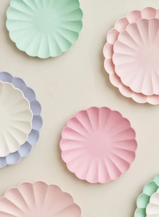 Meri Meri Coral Simply Eco Small Plates