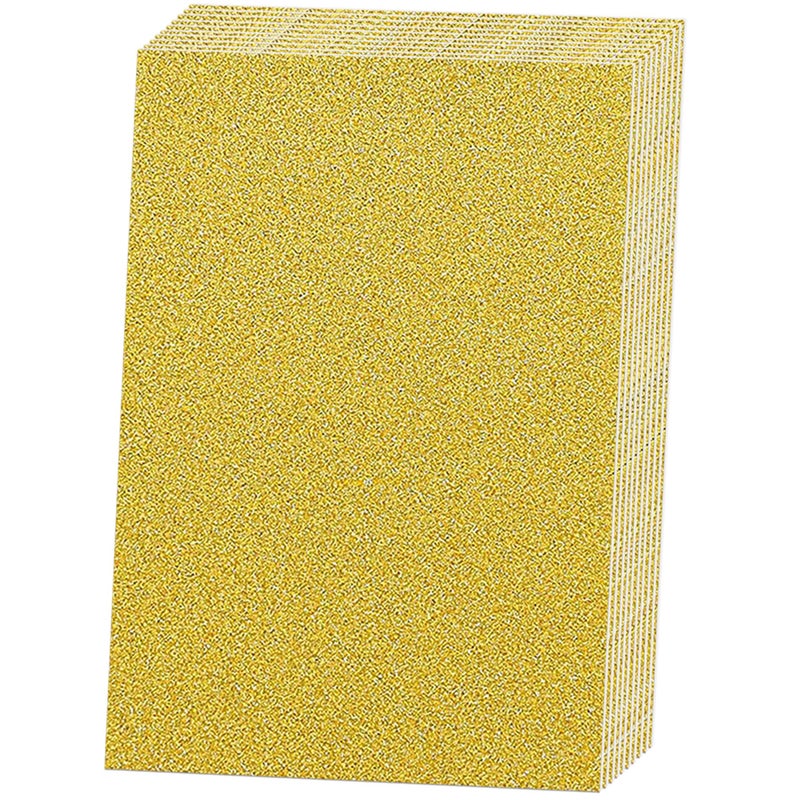 SALEMAR Gold Glitter Paper Cardstocks Sparkling Cardstocks for Cricut, Glitter Paper for Creating Greeting Cards, Cake Toppers, Wedding Crafts, 250Gsm, 10 Sheets(Gold) - Image 1