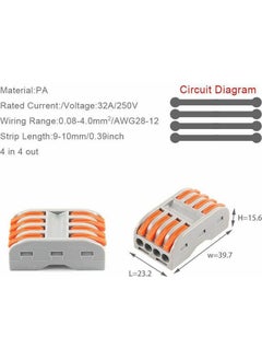 Wozlo Quick Cable Splicing Device Connector - 4-Piece On-Off Locking Cable Joint Terminal - 5 Pcs  - Image 5