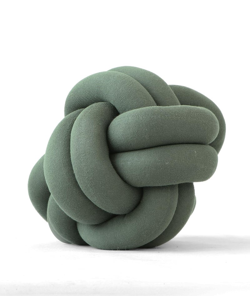 Pluchi Nodo Combed Cotton Knitted Knot Pillow/Knot Pillow for Sofa (30 cm x 30 cm) (CCND388) - Image 2