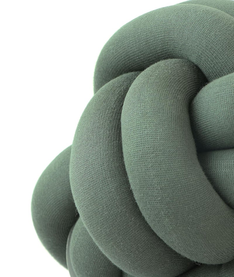 Pluchi Nodo Combed Cotton Knitted Knot Pillow/Knot Pillow for Sofa (30 cm x 30 cm) (CCND388) - Image 3