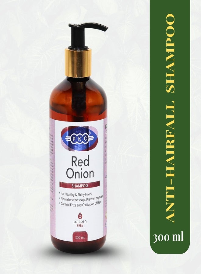 PKC 100% Natural Red Onion Hair Shampoo for Men & Women | Sulfate & Paraben Free | Promotes Hair Growth | Reduces Hair Fall | Strengthens Roots | Adds Shine | Suitable for All Hair Types | 300ml - Image 3