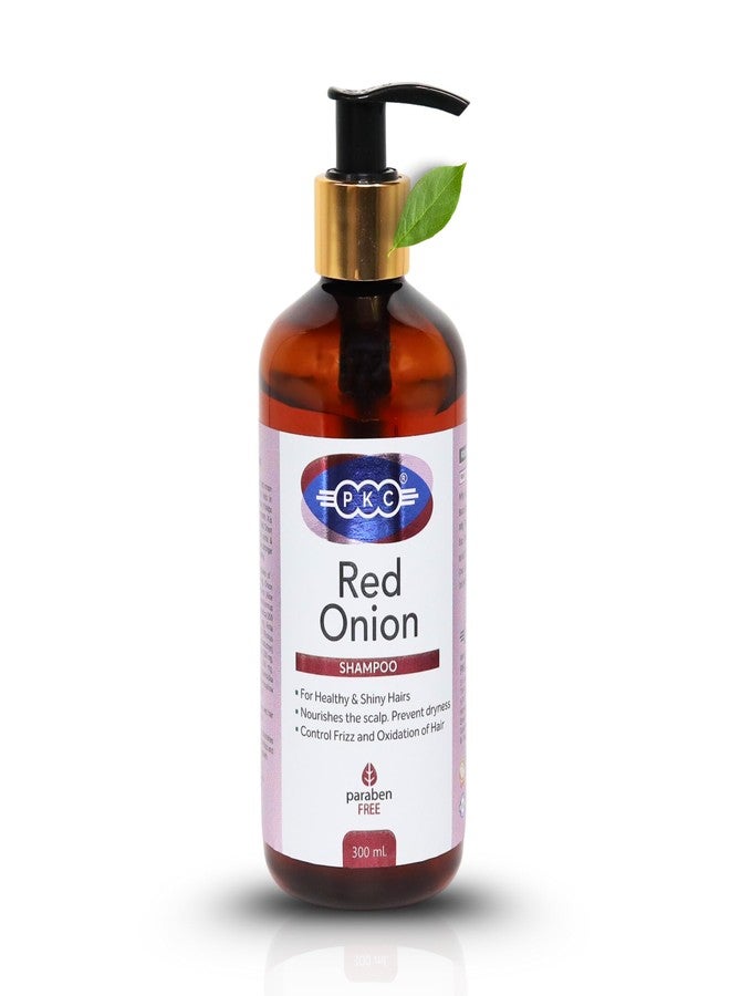 PKC 100% Natural Red Onion Hair Shampoo for Men & Women | Sulfate & Paraben Free | Promotes Hair Growth | Reduces Hair Fall | Strengthens Roots | Adds Shine | Suitable for All Hair Types | 300ml - Image 1