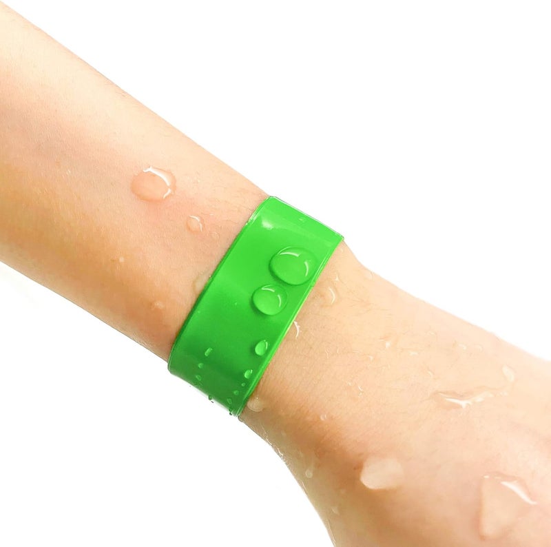 OUCHAN Plastic Event Wristbands Neon Green - 500 Pack Vinyl Wristbands for Parties - Image 4