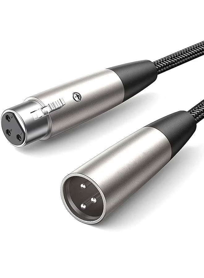 با لوف كابل ميكروفون XLR ذكر إلى XLR أنثى، سلك تمديد خلط، محول صوتي للأجهزة أو المضخمات والميكروفونات والمكسَر والبري أمب ونظام السماعات أو أي تسجيل احترافي آخر - 3 متر - Image 1