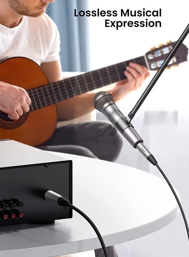 با لوف كابل ميكروفون XLR ذكر إلى XLR أنثى، سلك تمديد خلط، محول صوتي للأجهزة أو المضخمات والميكروفونات والمكسَر والبري أمب ونظام السماعات أو أي تسجيل احترافي آخر - 3 متر - Image 2
