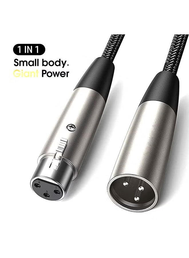 با لوف كابل ميكروفون XLR ذكر إلى XLR أنثى، سلك تمديد خلط، محول صوتي للأجهزة أو المضخمات والميكروفونات والمكسَر والبري أمب ونظام السماعات أو أي تسجيل احترافي آخر - 3 متر - Image 4