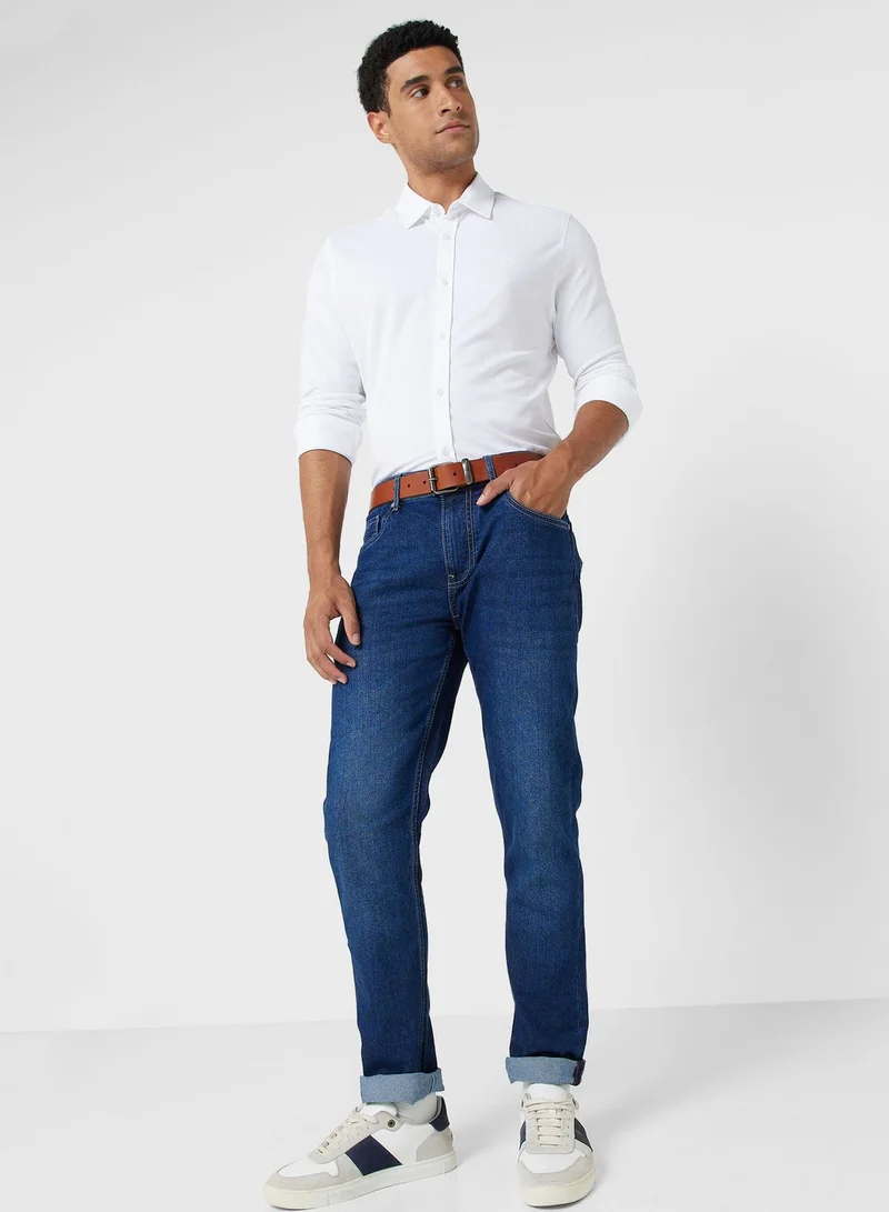 بيينغ هيومان Mid Wash Slim Fit Jeans