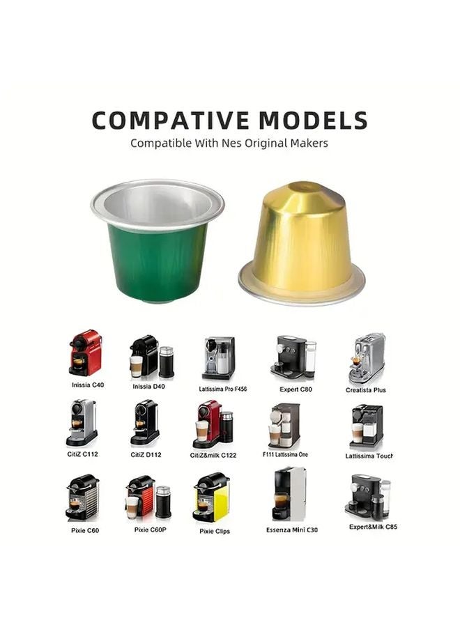 100 قطعة من كبسولات الإسبريسو الحمراء القابلة لإعادة الاستخدام المتوافقة مع آلات نسبرسو الأصلية - Image 5