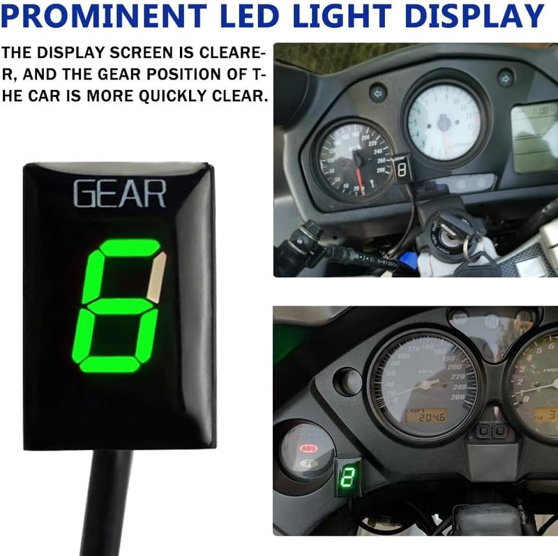 Wivplex Motorcycle Gear Display Indicator - Green Bracket - Image 4