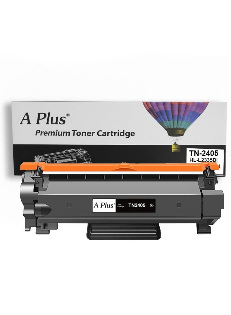 A Plus TN2405 Compatible Black Toner Cartridge for Brother HL-L2335D, HL-L2370DN, HL-L2375DW, DCP-L2535D, DCP-L2550DW, MFC-L2715DW, MFC-L2750DW Printers - Image 1