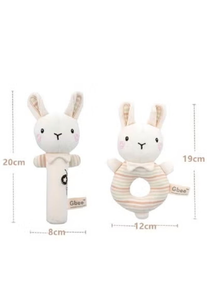Gbee Top-Quality Material Organic Cotton Rattles Toy Set For Kids Hand Bell Infant Educational Mobiles Toys - Image 2