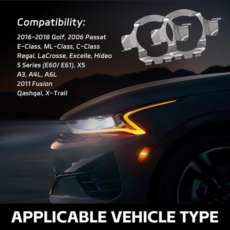 Ongfuwu H7 LED Headlight Bulb Adapter Set - Image 5