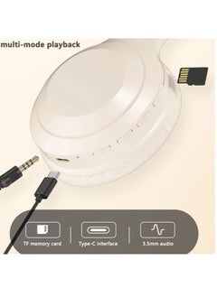 General Wireless Over-Ear Bluetooth Headphones, 3.5mm Wired Earphones, Foldable Stereo Hi-Fi Bass Earbuds for Home, Travel, and Office.  - Image 3