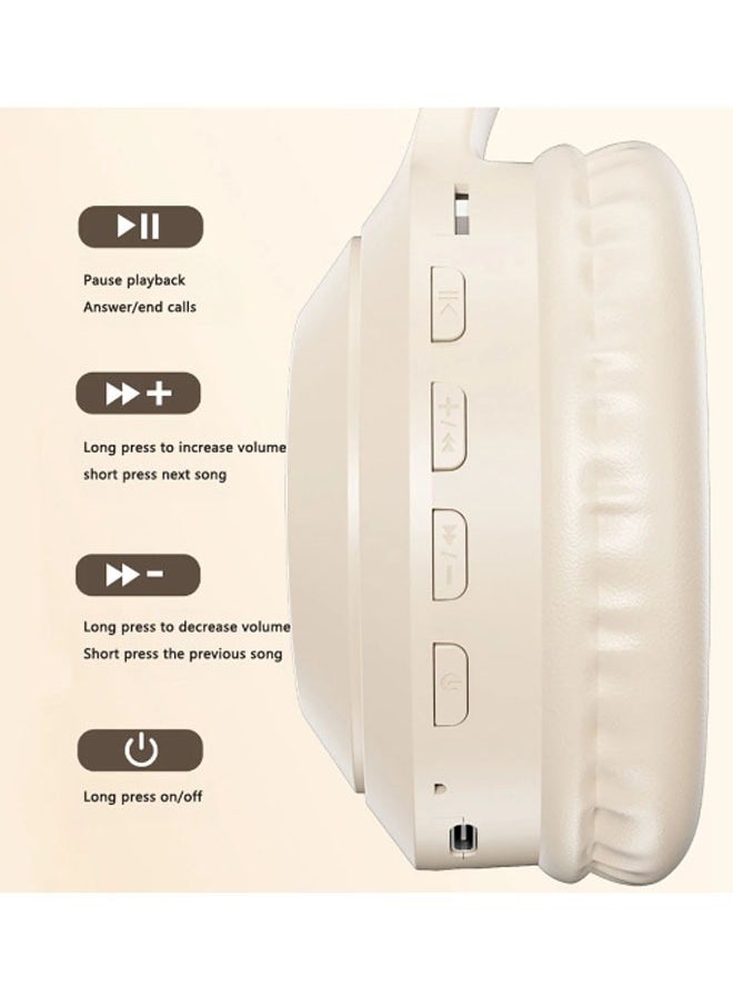 General Wireless Over-Ear Bluetooth Headphones, 3.5mm Wired Earphones, Foldable Stereo Hi-Fi Bass Earbuds for Home, Travel, and Office.  - Image 4