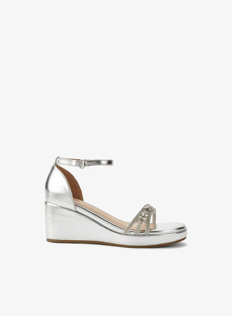 Celeste Girls Embellished Wedge Heel Sandals Ramadan Collections