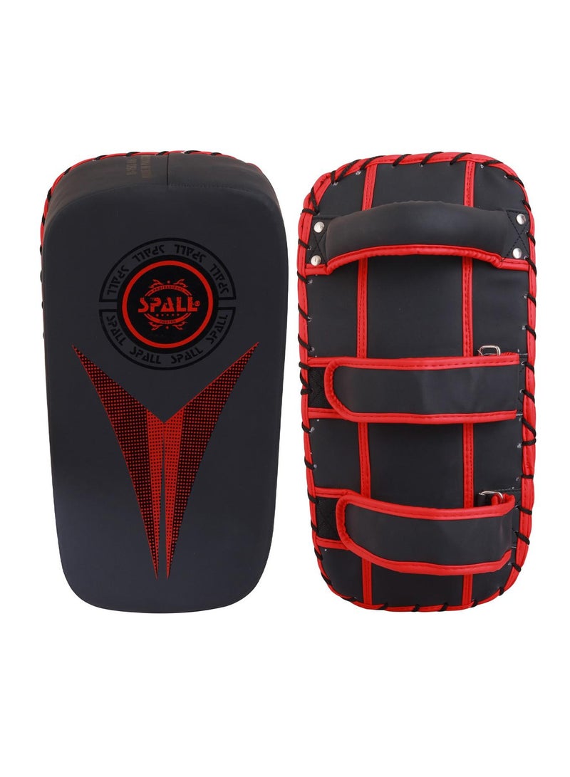 سبال درع ضربة الركل - وسادة منحنية قفازات تدريب الملاكمة واللكمات وهدف تركيز الذراع للفنون القتالية والتايكوندو والكاراتيه والمواي تاي وUFC وMMA وSanda Drill وPU من الجلد - Image 1