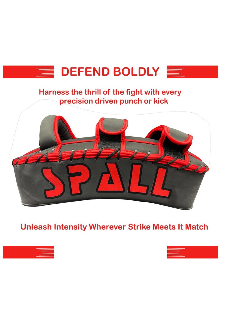 سبال درع ضربة الركل - وسادة منحنية قفازات تدريب الملاكمة واللكمات وهدف تركيز الذراع للفنون القتالية والتايكوندو والكاراتيه والمواي تاي وUFC وMMA وSanda Drill وPU من الجلد - Image 3