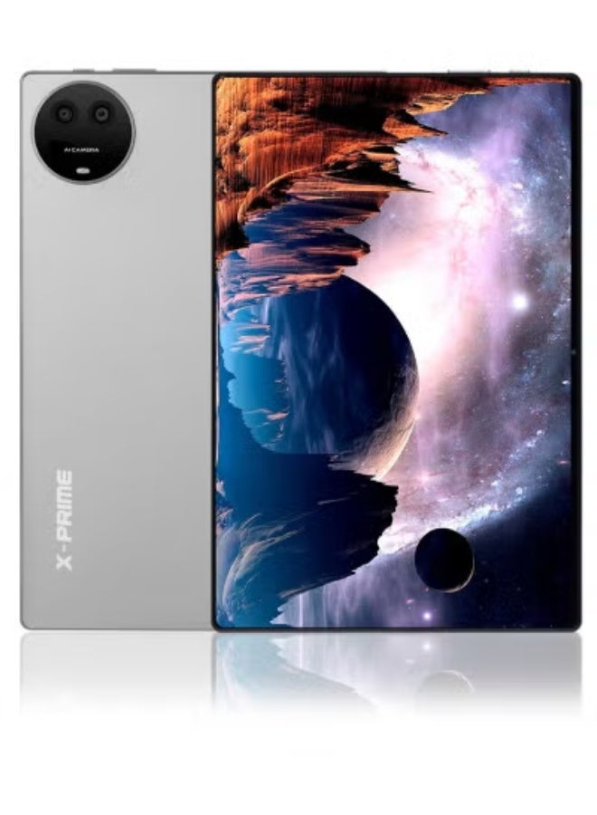 X - Prime A73 10.1-Inch Android Kids Tablet PC – AMOLED HD Display, Dual SIM 5G + WiFi, 8GB RAM 256GB ROM, Dual Camera, Slim Design | Supports Google Meet, Zoom & Online Learning – Grey - Image 1