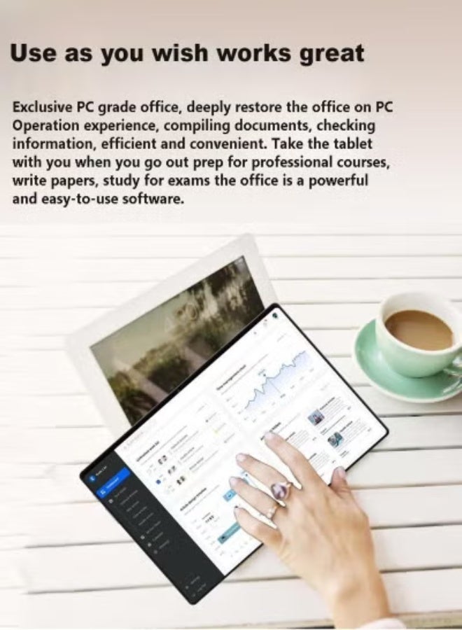 X - Prime A73 10.1-Inch Android Kids Tablet PC – AMOLED HD Display, Dual SIM 5G + WiFi, 8GB RAM 256GB ROM, Dual Camera, Slim Design | Supports Google Meet, Zoom & Online Learning – Grey - Image 2