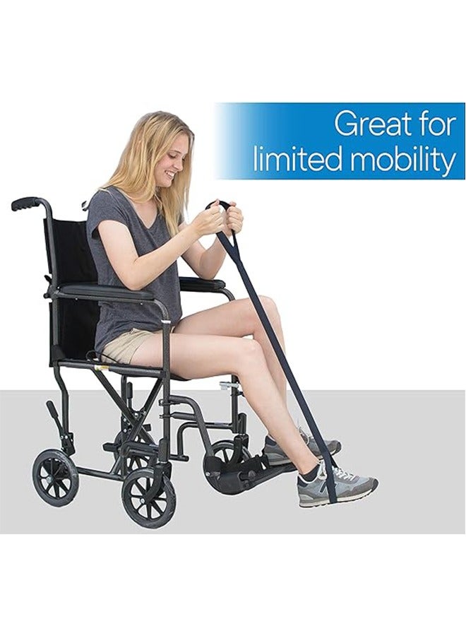 Leg Lifter Strap for Mobility Aid - Single Loop Leg Lifter Mobility Aid for Bed, Hip and Knee Replacement Recovery Kit for Disabled, Elderly Walking, Stroke Rehabilitation Support (Black) - Image 2