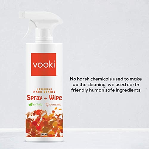 Vooki Heavy Duty Toilet Bowl Cleaner Fumeless Deep Action liquid & Hard Stains Spray and Wipe for Toughest House Hold Stains - 500 ml Each For Home and Commercial Use (Combo Pack of 2) - Image 4