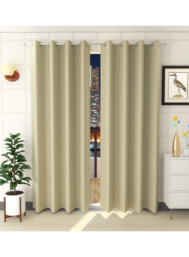 LaVichitra 2 Pieces Premium Blackout Curtains - Thermal Insulated, 3 Layered, 100% Opaque Window Curtain - 5 ft, Green - Image 1